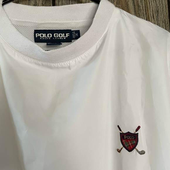 Polo Ralph Lauren Other - Polo Golf Ralph Lauren White WindBreaker Pullover w Small Embroidered Crest